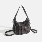PU Handmade Woven Bucket shape Tote bag