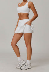 Sport Wear Set with Bra and Skirt