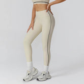 Color Block Athletic Legging High Waist Running Tights