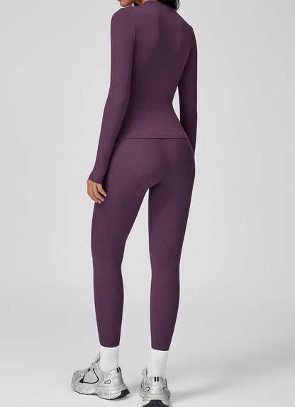 Sports Wear with Long Sleeve T-Shirt and Leggings