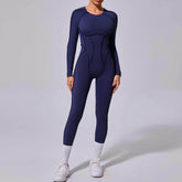 Long Sleeve Backless Yoga Jumpsuits