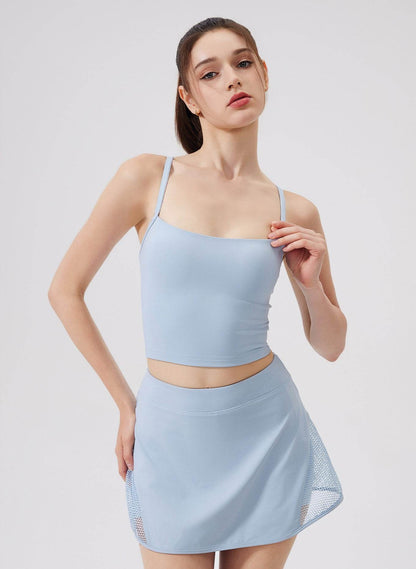 Bowknot Strappy Sports Tank Tops