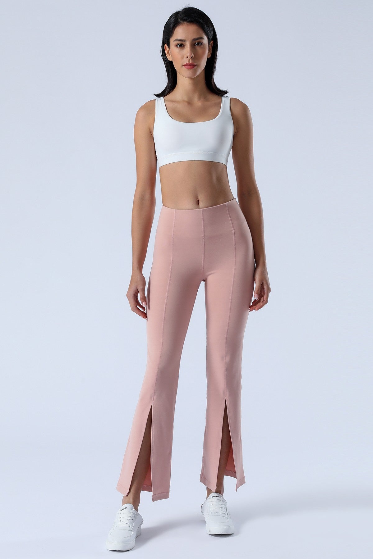 Split-Hem Flared Pants