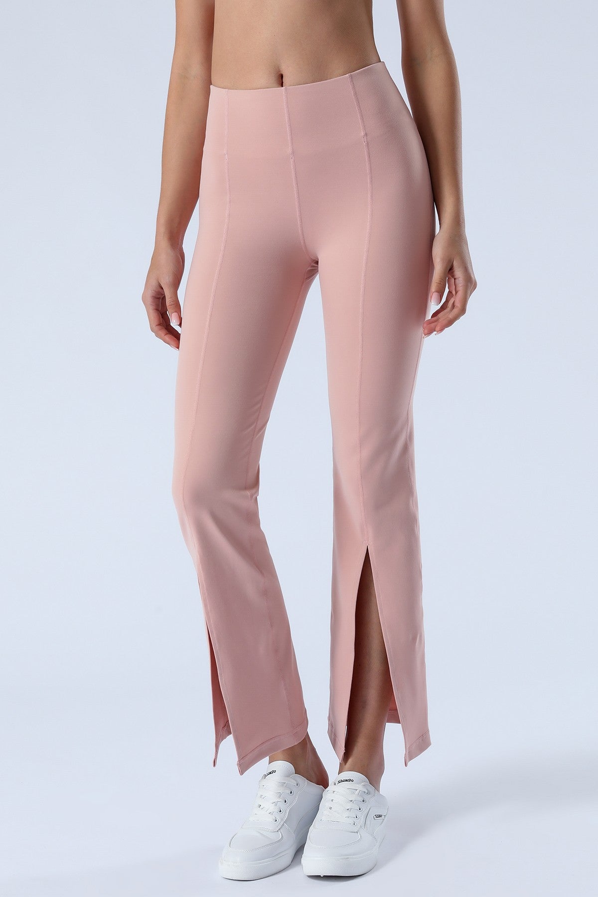 Split-Hem Flared Pants