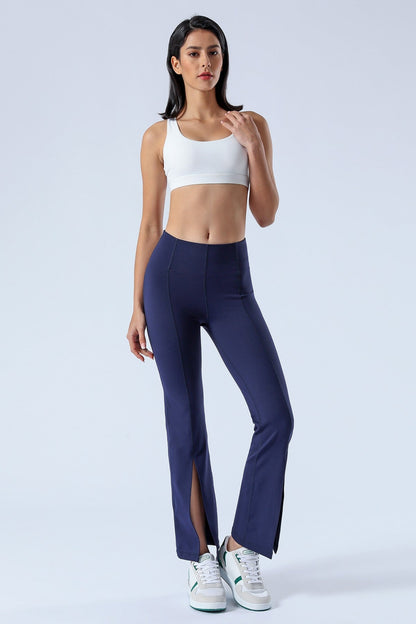 Split-Hem Flared Pants