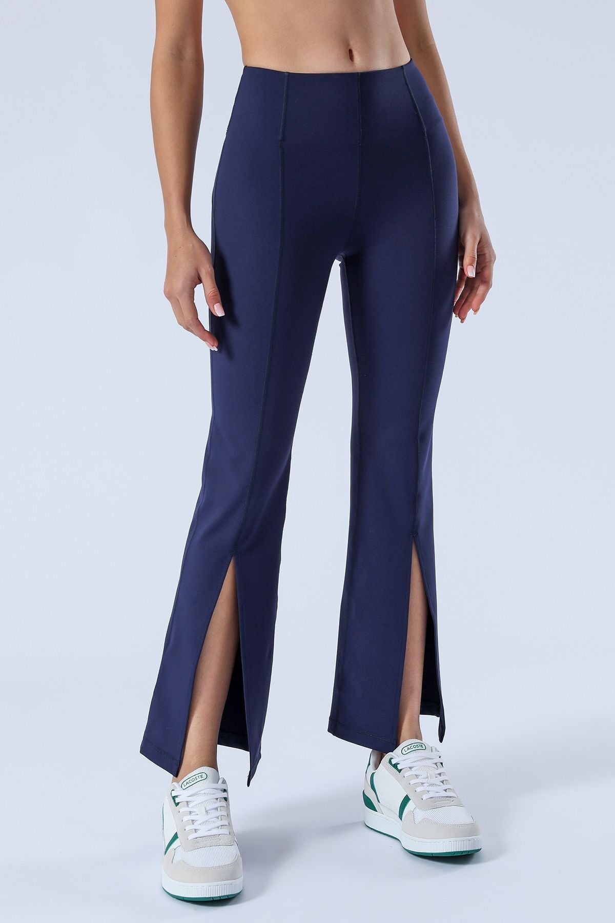 Split-Hem Flared Pants