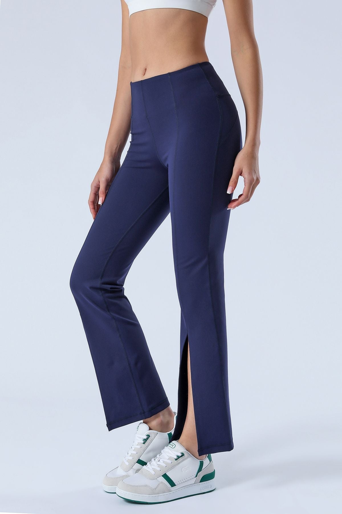 Split-Hem Flared Pants