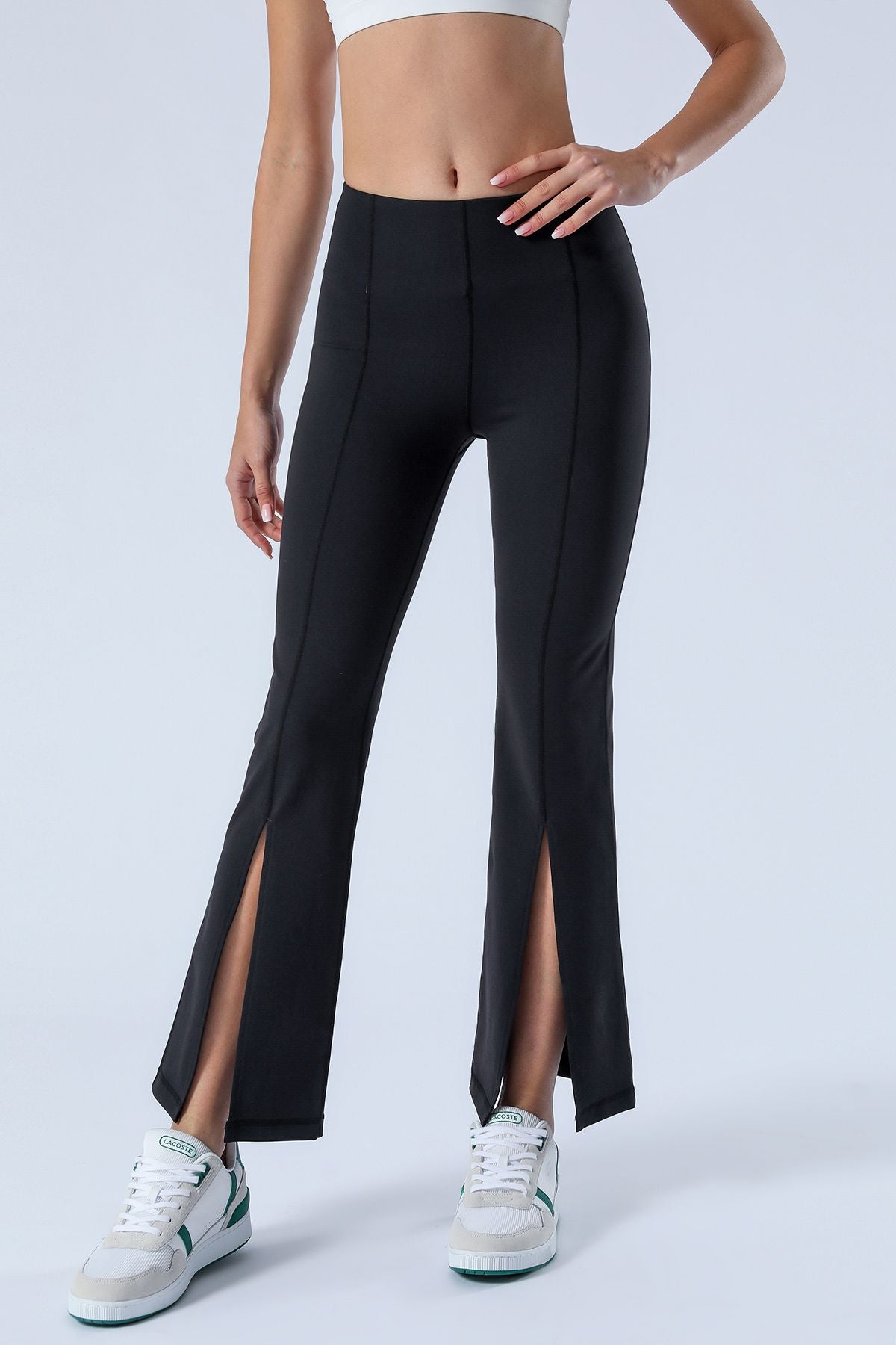 Split-Hem Flared Pants