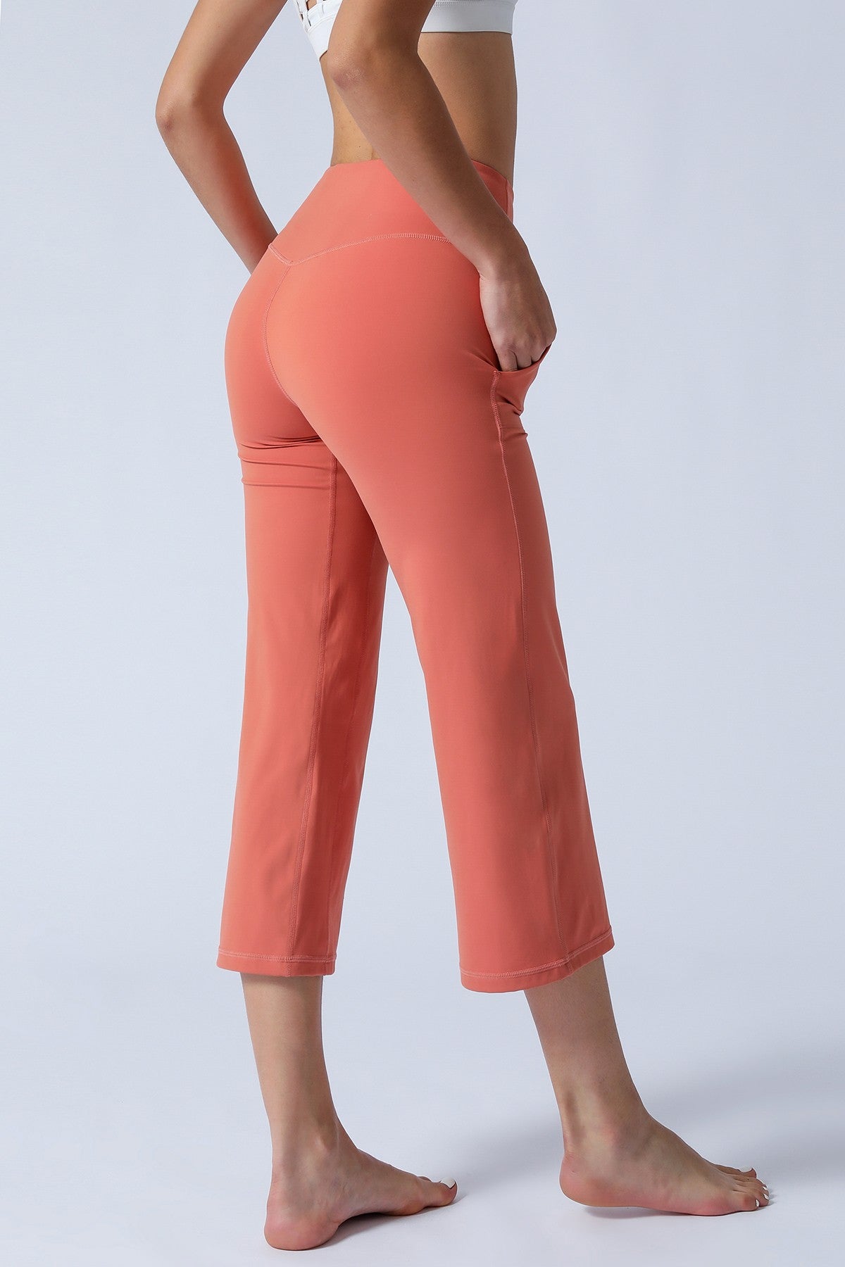 High-Rise Cropped Wide-Leg Pants