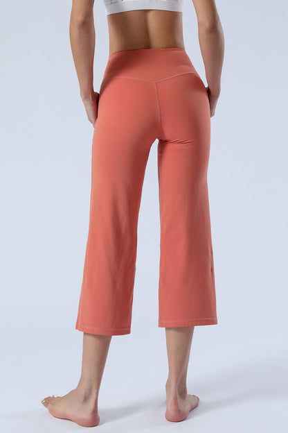 High-Rise Cropped Wide-Leg Pants