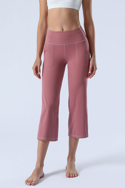 High-Rise Cropped Wide-Leg Pants