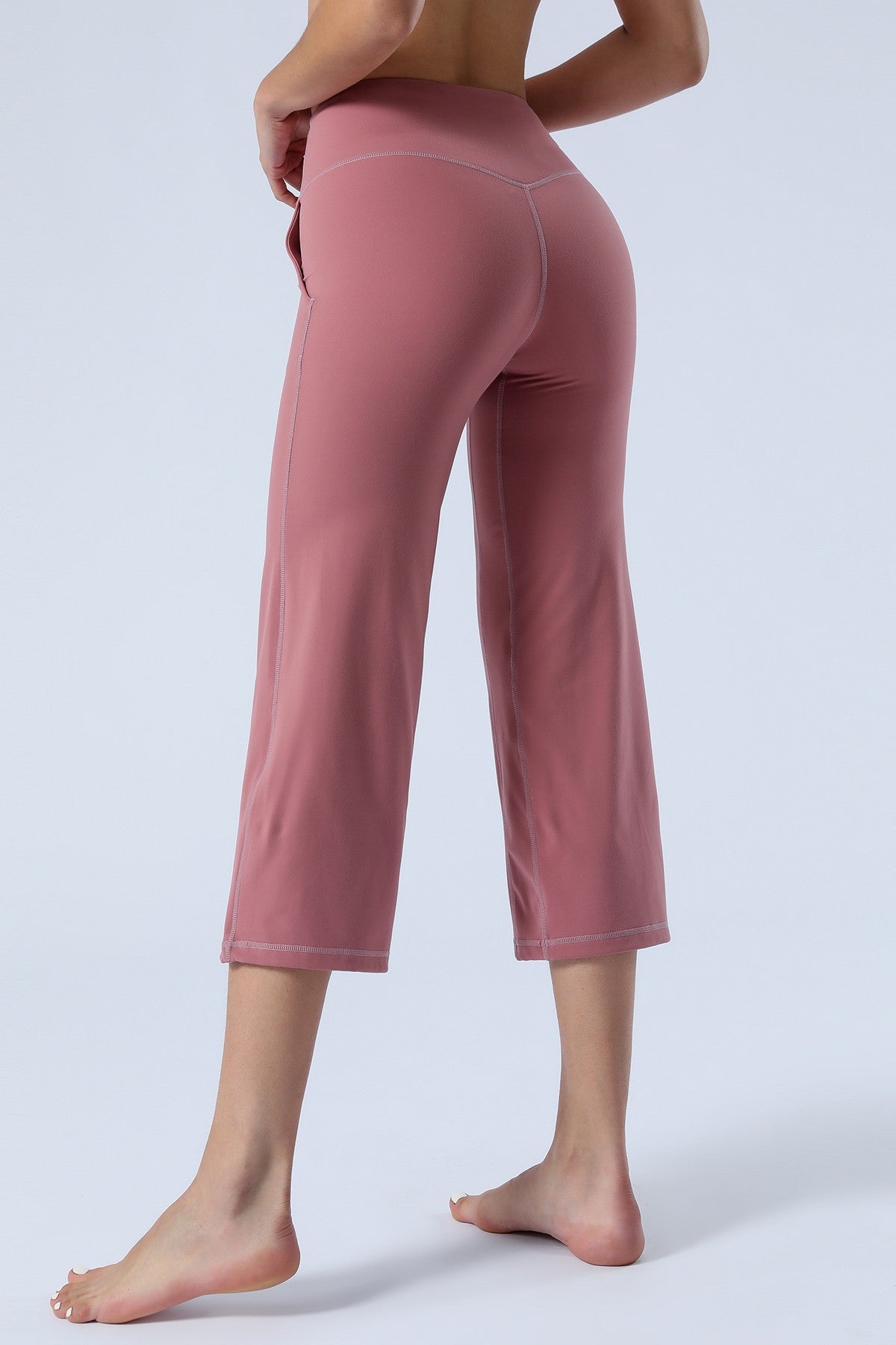 High-Rise Cropped Wide-Leg Pants