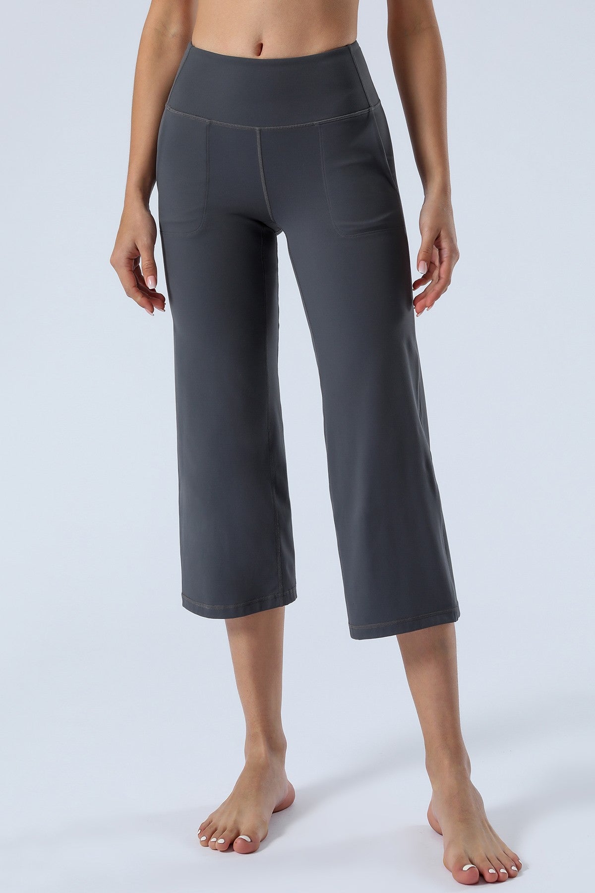 High-Rise Cropped Wide-Leg Pants