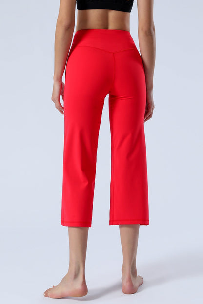 High-Rise Cropped Wide-Leg Pants