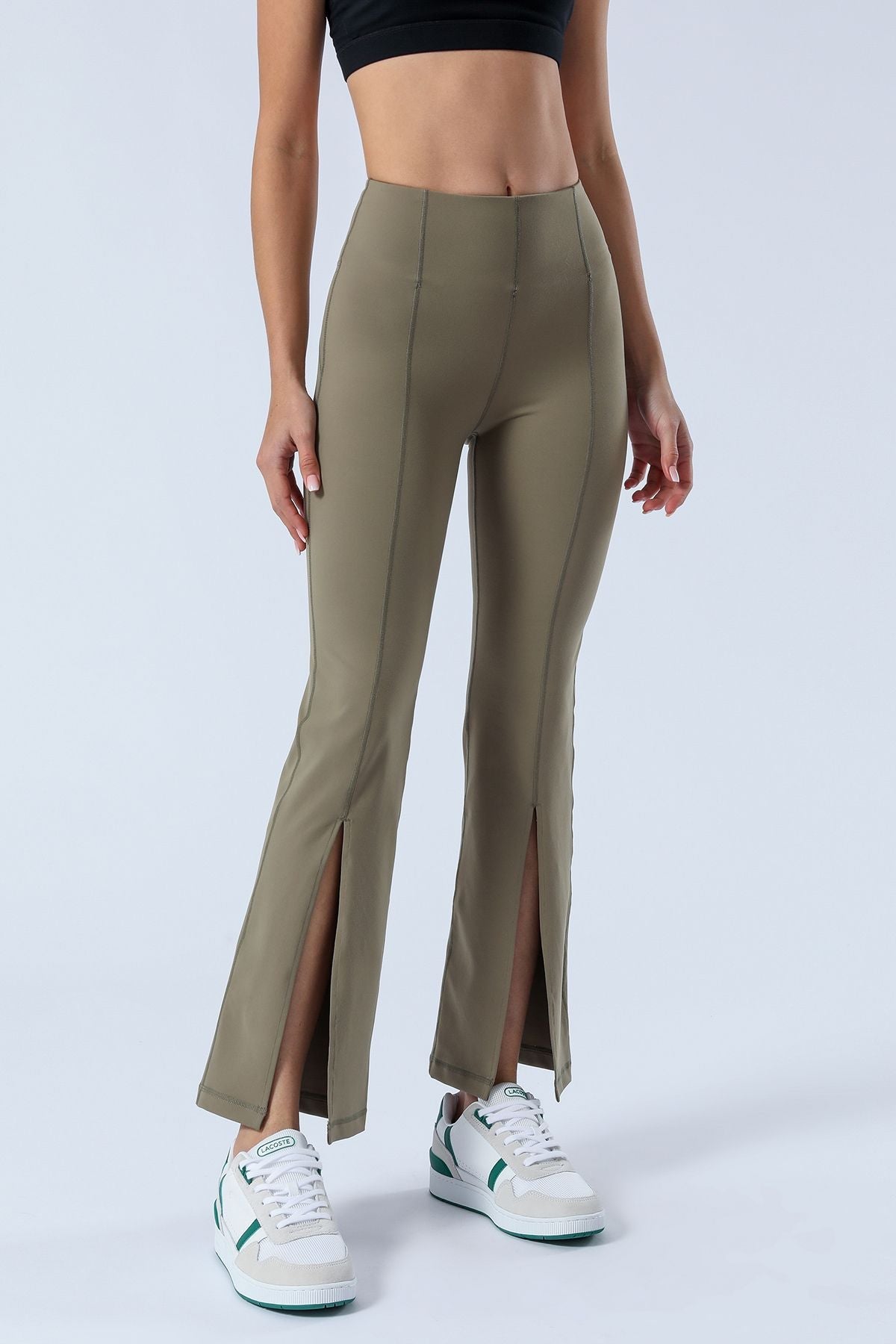 Split-Hem Flared Pants