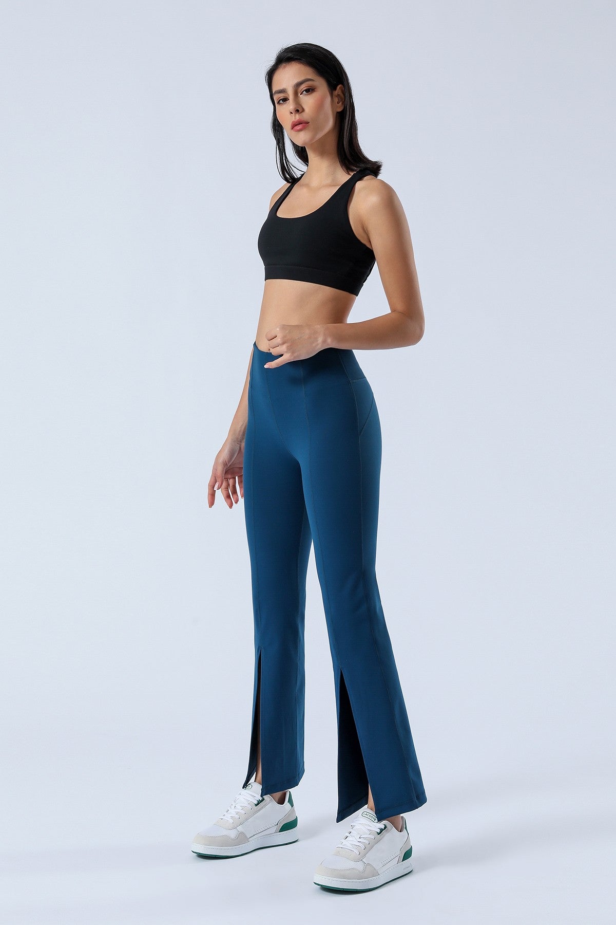 Split-Hem Flared Pants