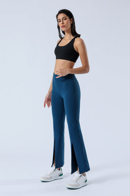 Split-Hem Flared Pants