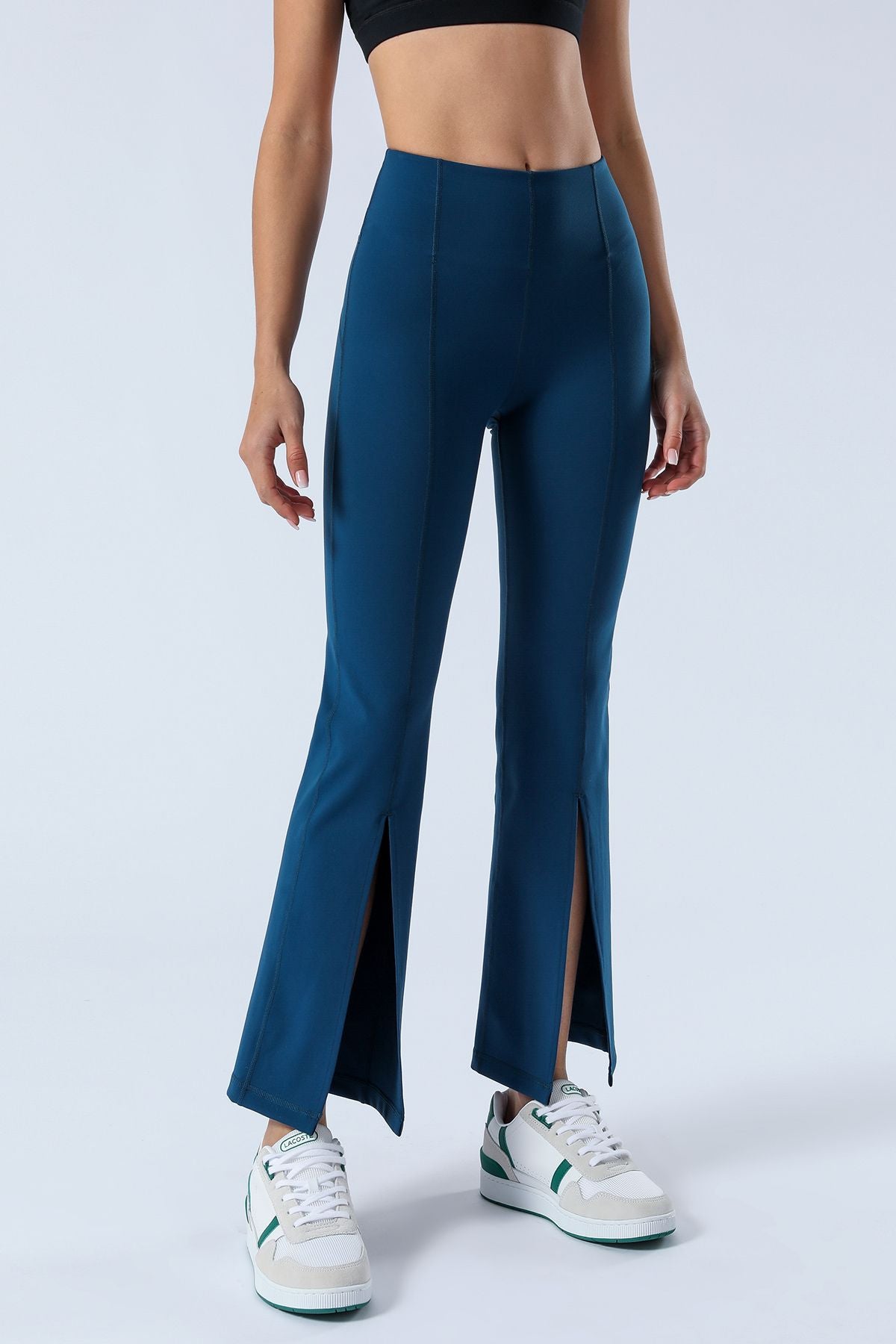 Split-Hem Flared Pants