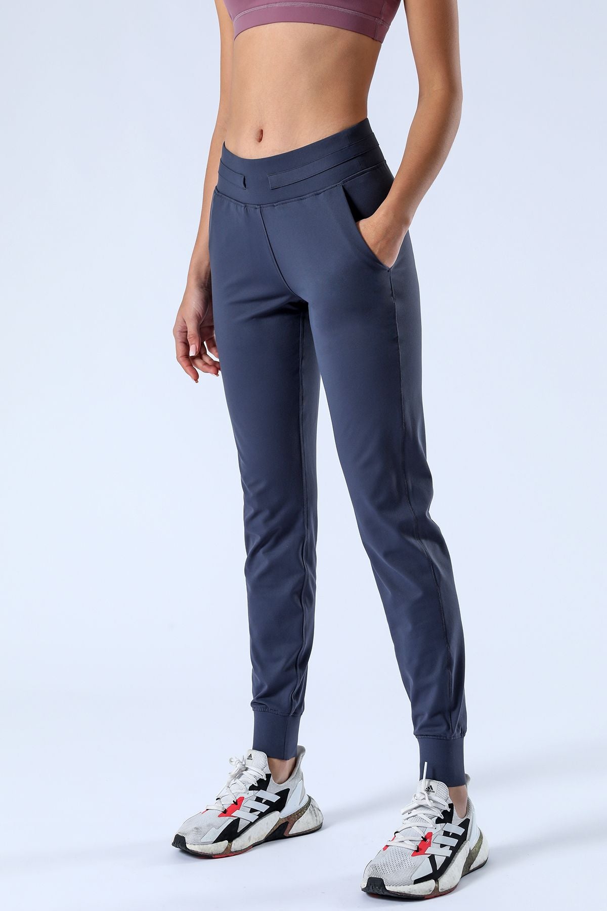 Tapered Joggers with Drawstring - Comfortable Athletic Style