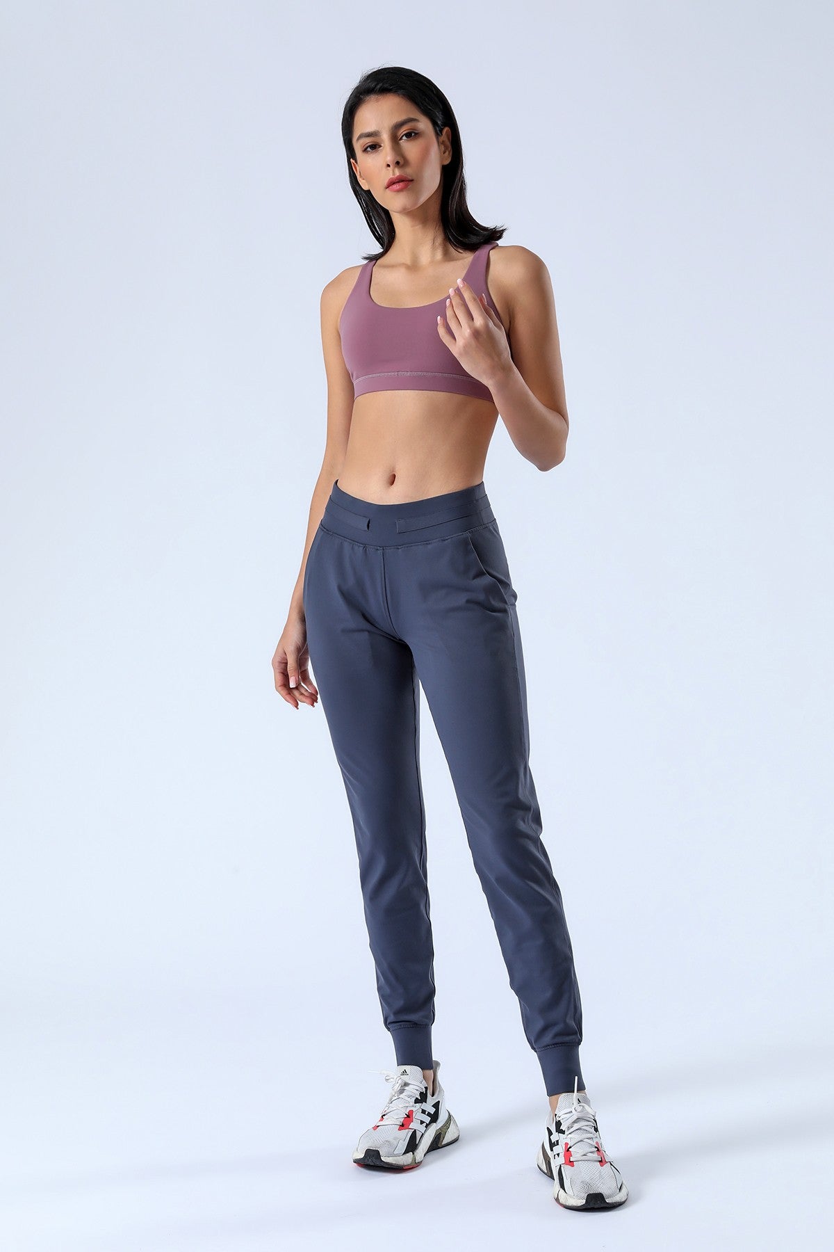 Tapered Joggers with Drawstring - Comfortable Athletic Style