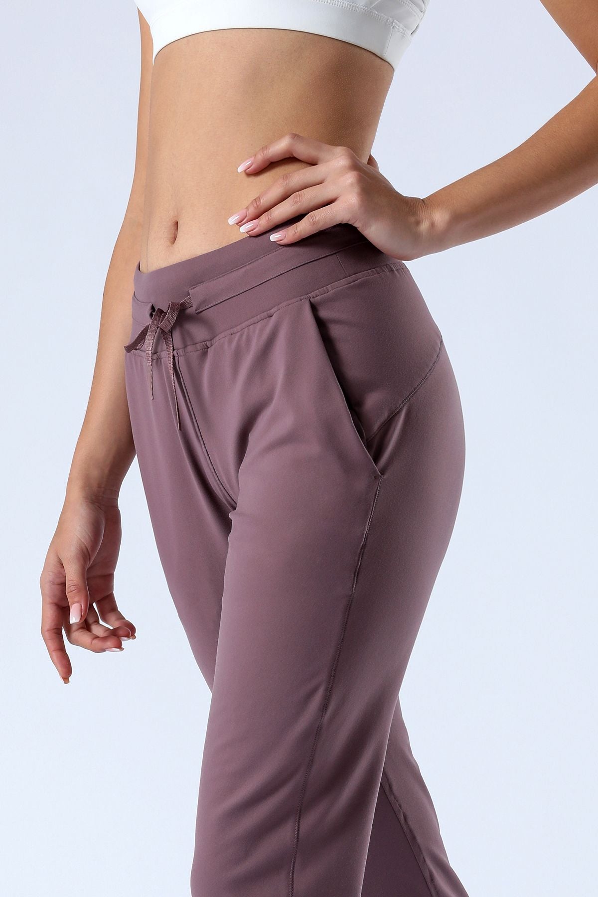 Tapered Joggers with Drawstring - Comfortable Athletic Style