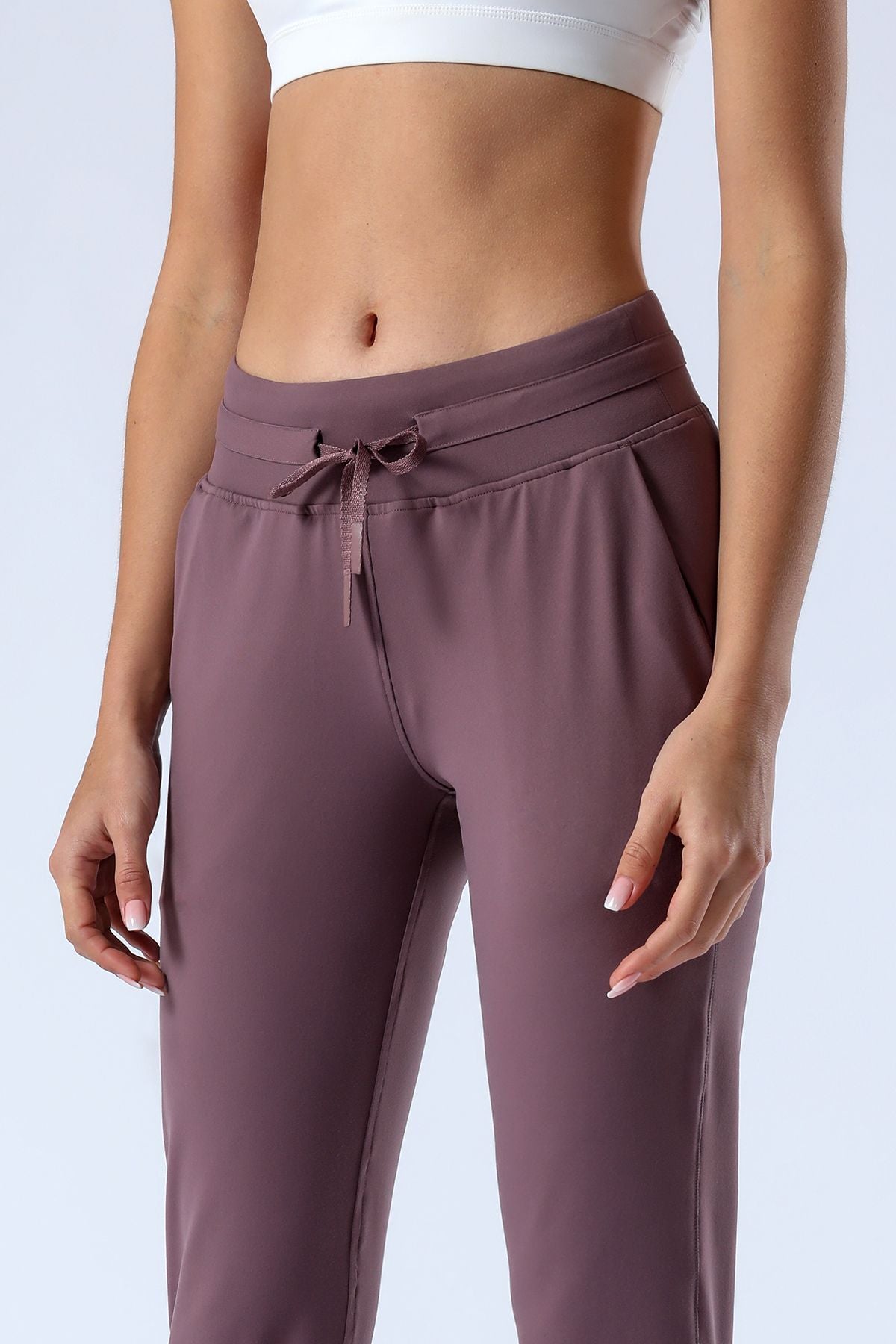 Tapered Joggers with Drawstring - Comfortable Athletic Style