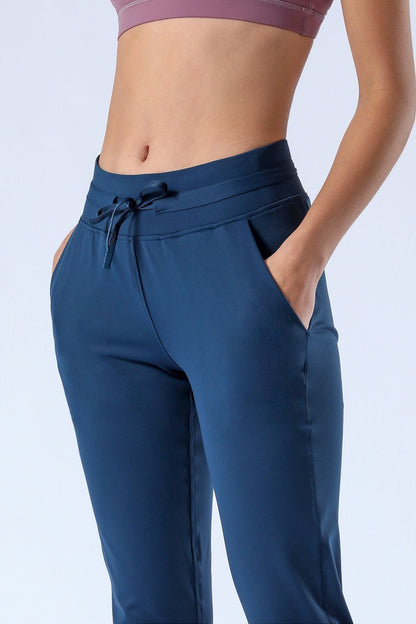 Tapered Joggers with Drawstring - Comfortable Athletic Style