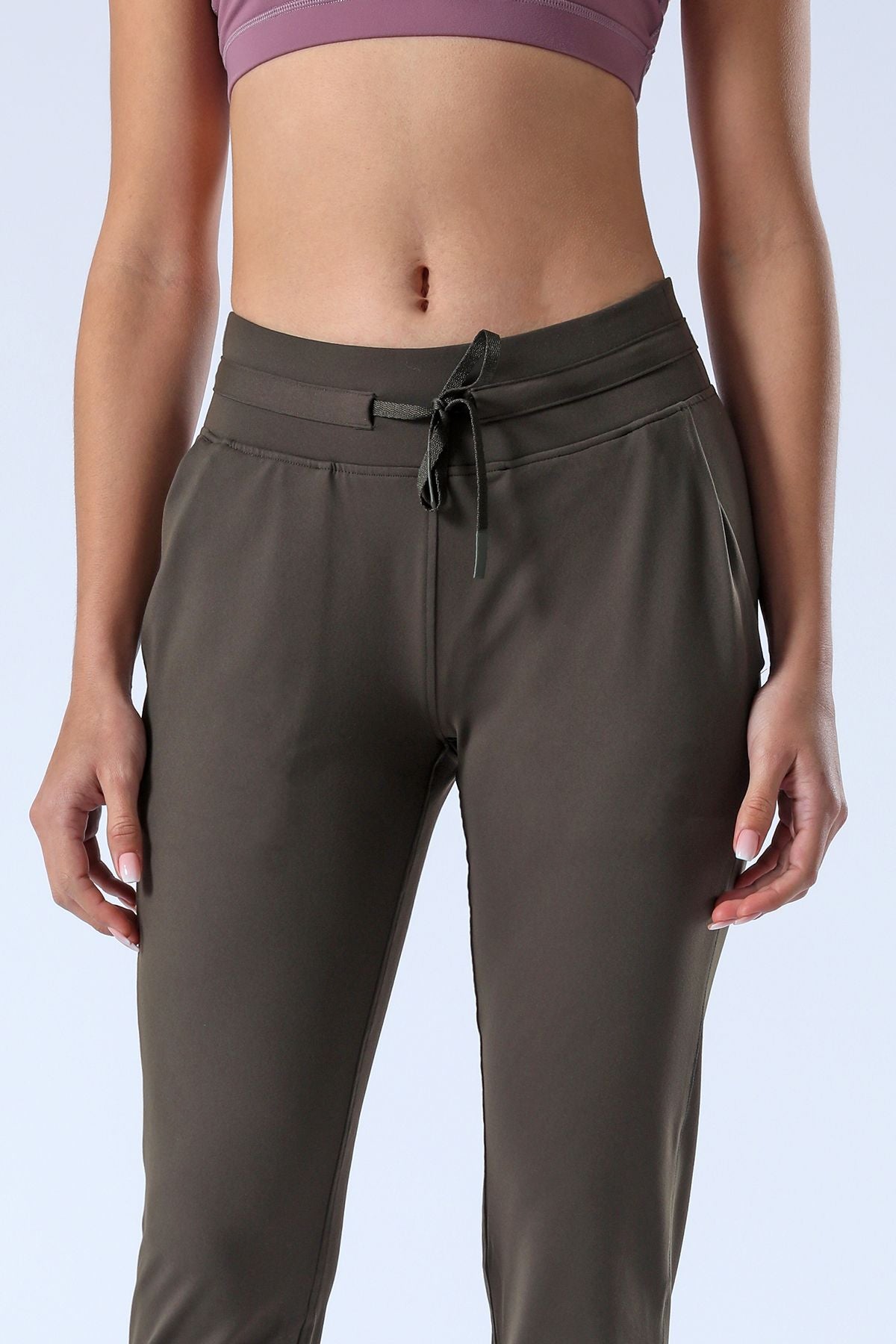 Tapered Joggers with Drawstring - Comfortable Athletic Style