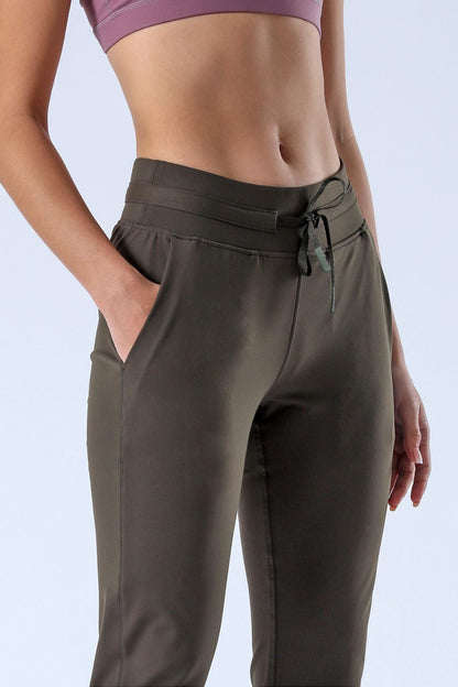 Tapered Joggers with Drawstring - Comfortable Athletic Style