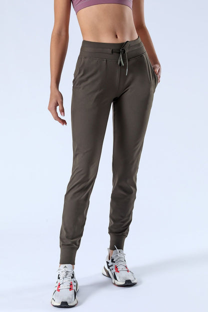 Tapered Joggers with Drawstring - Comfortable Athletic Style