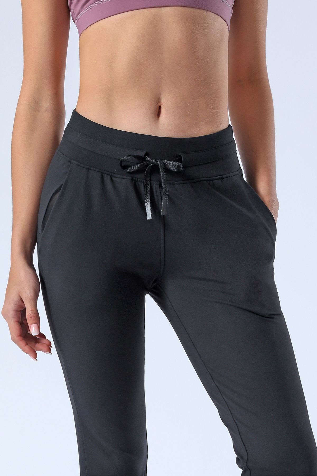 Tapered Joggers with Drawstring - Comfortable Athletic Style