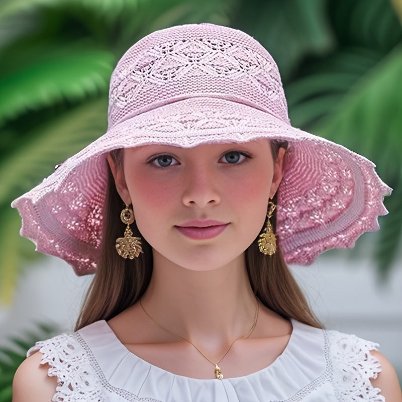 Large Brimmed Beach Hat