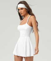 Tennis Golf Dress with Short and Pocket