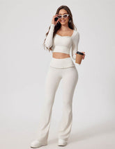 Long Sleeve Crop Sports T-Shirt