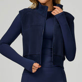 Fleece Coat Vest Outerwear Warm Sleeveless Zip Jackets