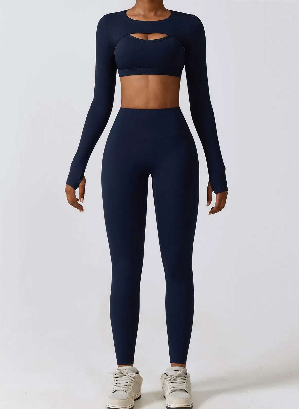 Gym Wear Set with Crop Top and Leggings | Trendy &amp; Functional Outfit