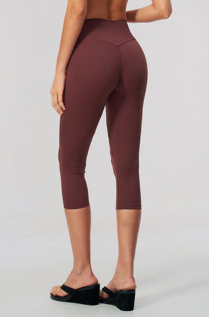 Tummy Control Capri Yoga Leggings