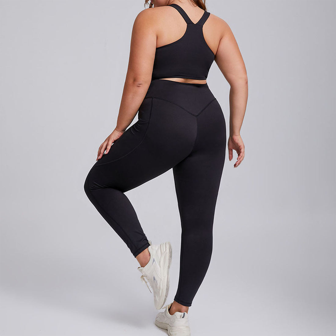 Workout Sets with X Back Sports Bra and Legging