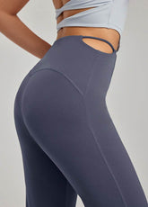 High Waist Athletic Flare Pants Yoga Trousers