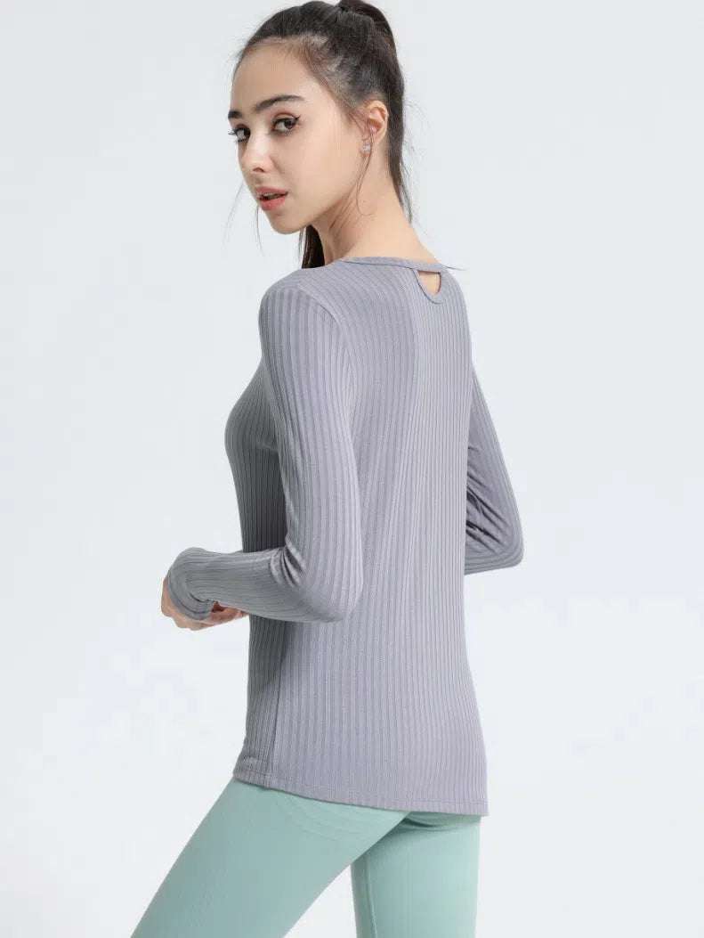 Long Sleeve Ribbed Sports T-Shirts | Stylish &amp; Comfortable Activewear