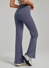 High Waist Athletic Flare Pants Yoga Trousers