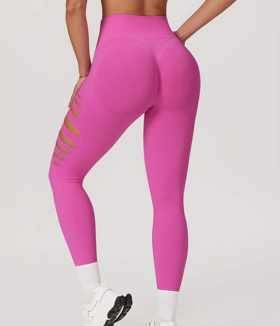 High Waisted Ripped Leggings | Perfect for Workouts &amp; Casual Wear