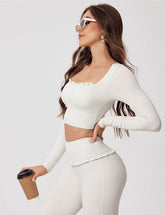 Long Sleeve Crop Sports T-Shirt