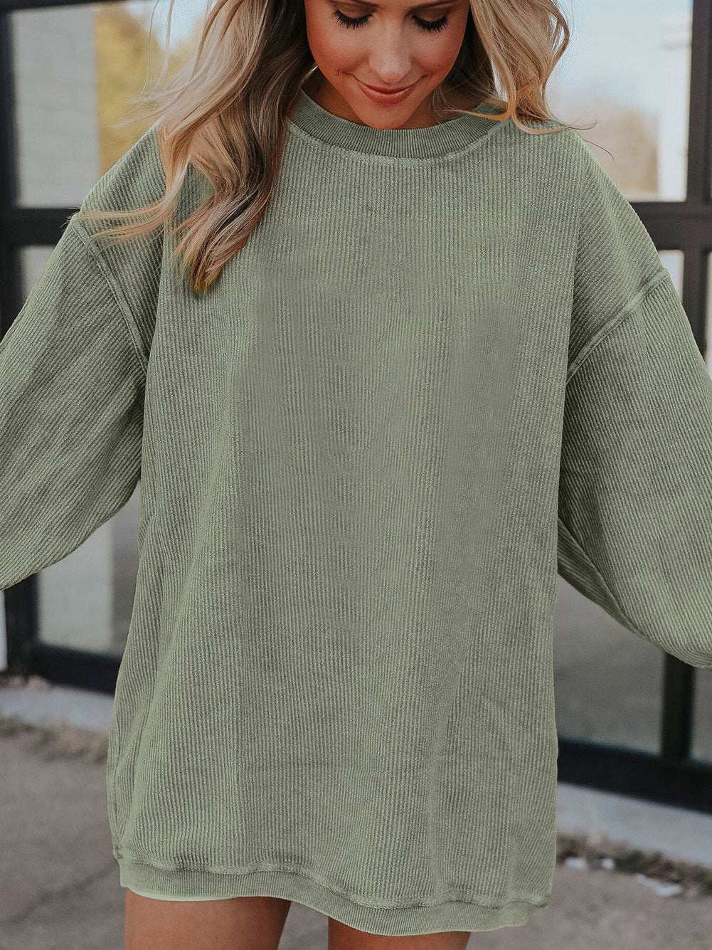 Long Sleeve Casual Round Neck Sweatshirts | Perfect for Chilly Days