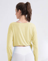 Long Sleeve Tops Loose Fit Yoga Shirts