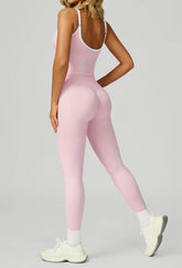 Sport Set with Color Block Tank Top and Legging