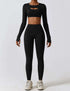 Gym Wear Set with Crop Top and Leggings | Trendy & Functional Outfit