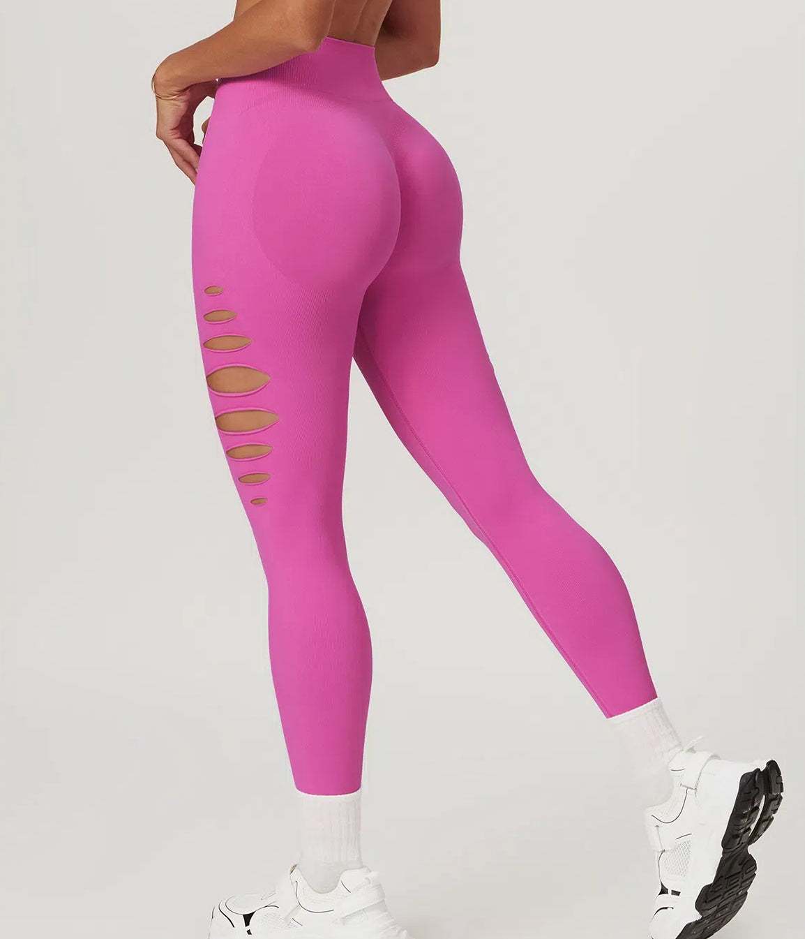 High Waisted Ripped Leggings | Perfect for Workouts &amp; Casual Wear