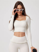 Long Sleeve Crop Sports T-Shirt