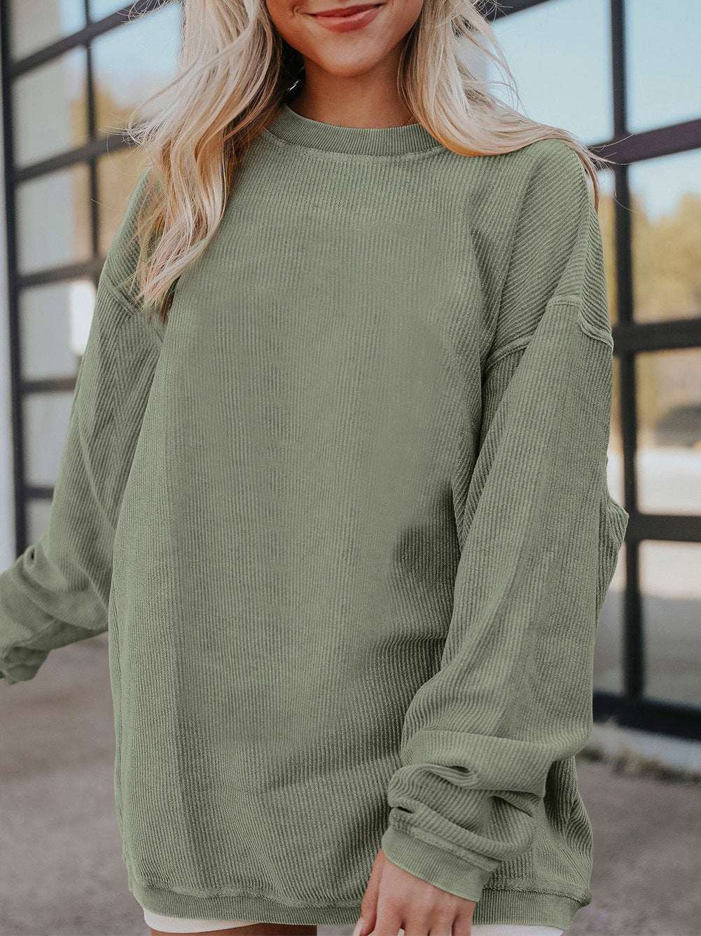 Long Sleeve Casual Round Neck Sweatshirts | Perfect for Chilly Days